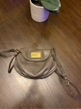 Marc By Marc Jacobs Pebbled Leather Crossbody - Gray - Natasha Mini